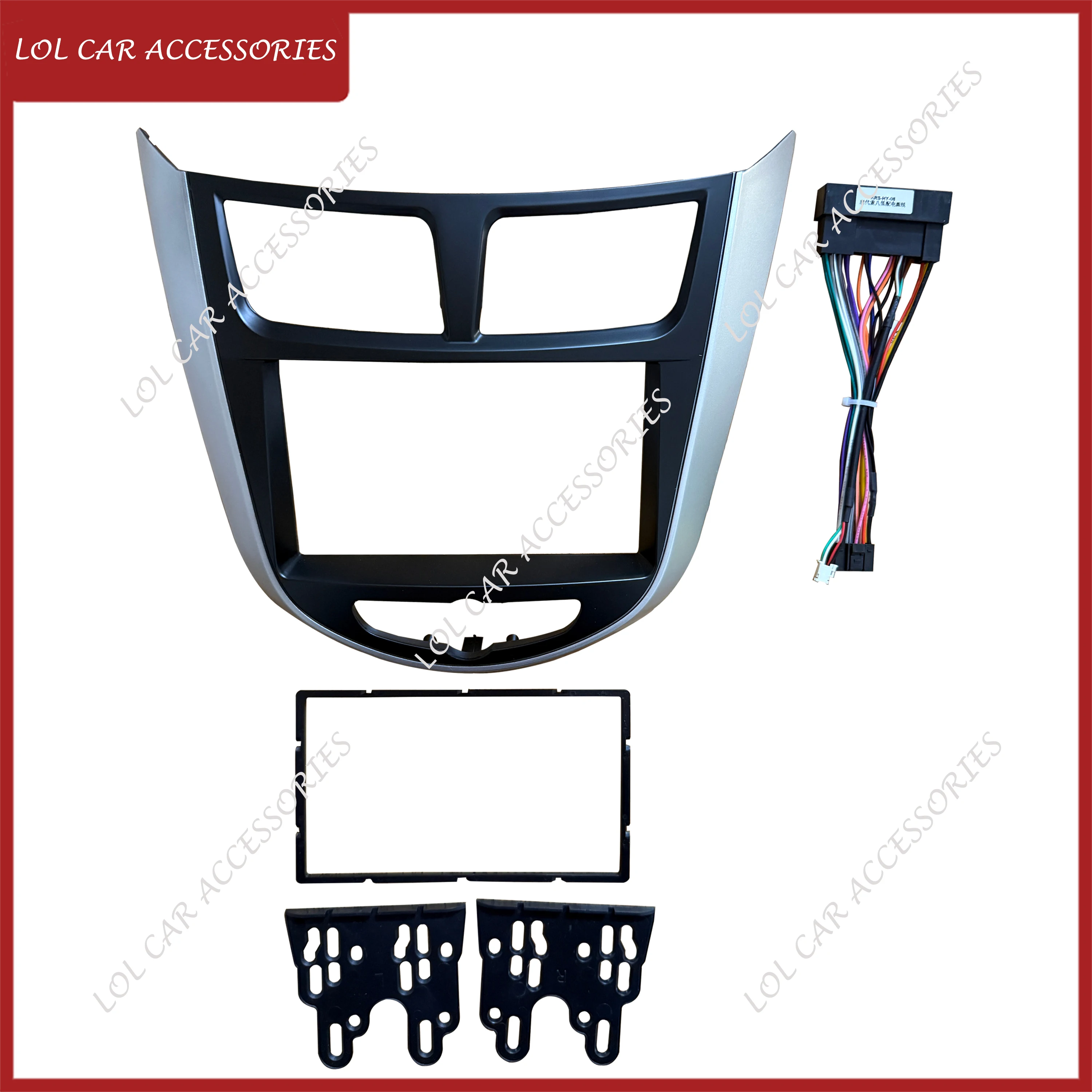 7 Inch For HYUNDAI I-25 I25 Accent Solaris Verna 2010 Car Radio Android MP5 Player 2Din Head Unit Stereo Fascia Panel Dash Frame