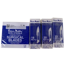 Swann Morton 15C 11 15 11P 10 20 10A 12 21 22 23 18 Carbon Steel Scalpel Surgical Blade 100Pcs For DIY Repair