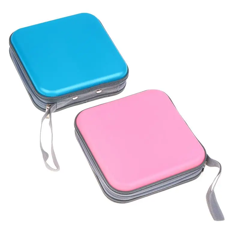 Scratch Resistant 40/80 Pcs CD DVD Storage Organizer Zipper Bag for Car Home Travel Media Disc Storage Use