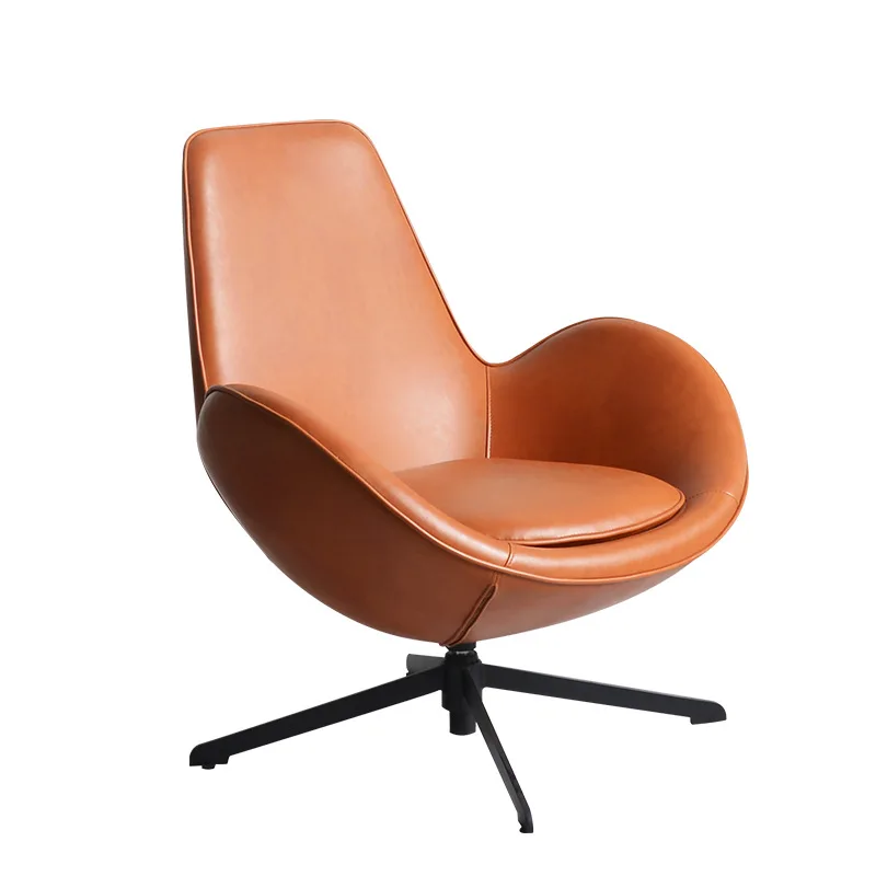 

Danish Egg Design Armchair Gym Leisure Use Luxury Swivel Office Armchairs for Bedroom Apartment Dining Hotel School Villa