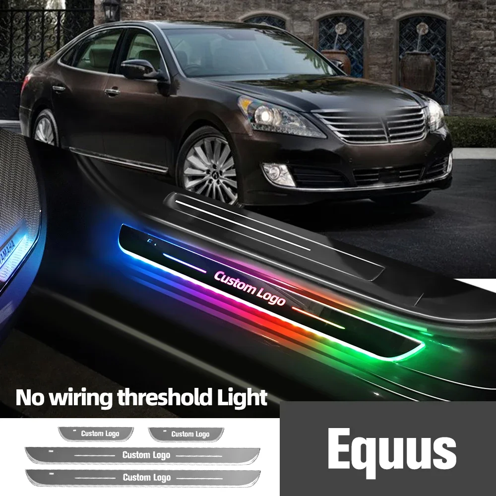 

For Hyundai Equus 2008-2016 2012 2013 2014 2015 Car Door Sill Light Customized Logo LED Welcome Threshold Pedal Lamp Accessories