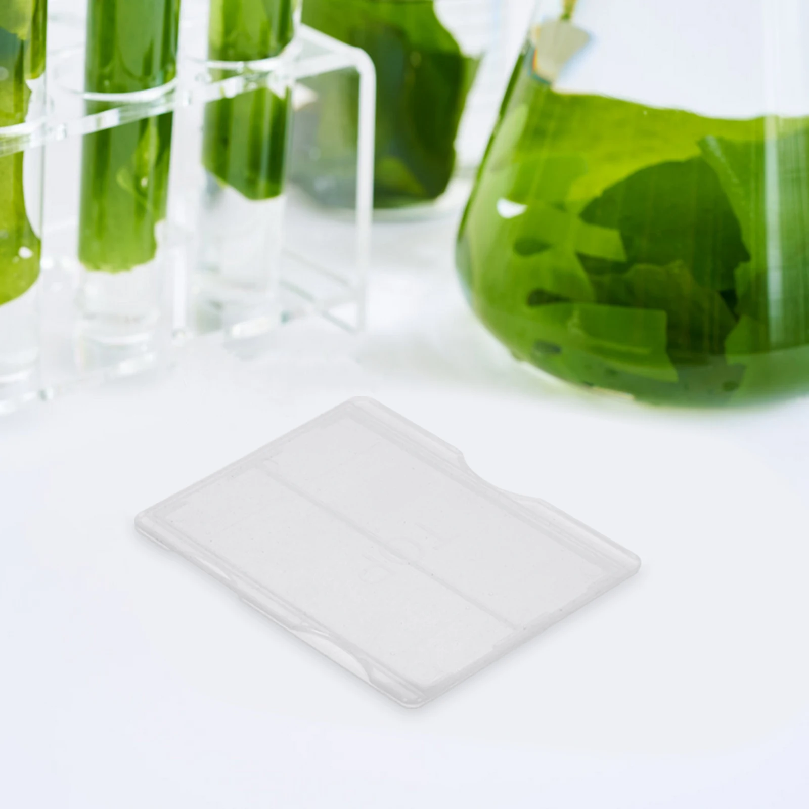 

30 Pcs Slide Protection Box Clear Glass Organizer Microscope Holder Container Plastic Lab Rectangle Slider