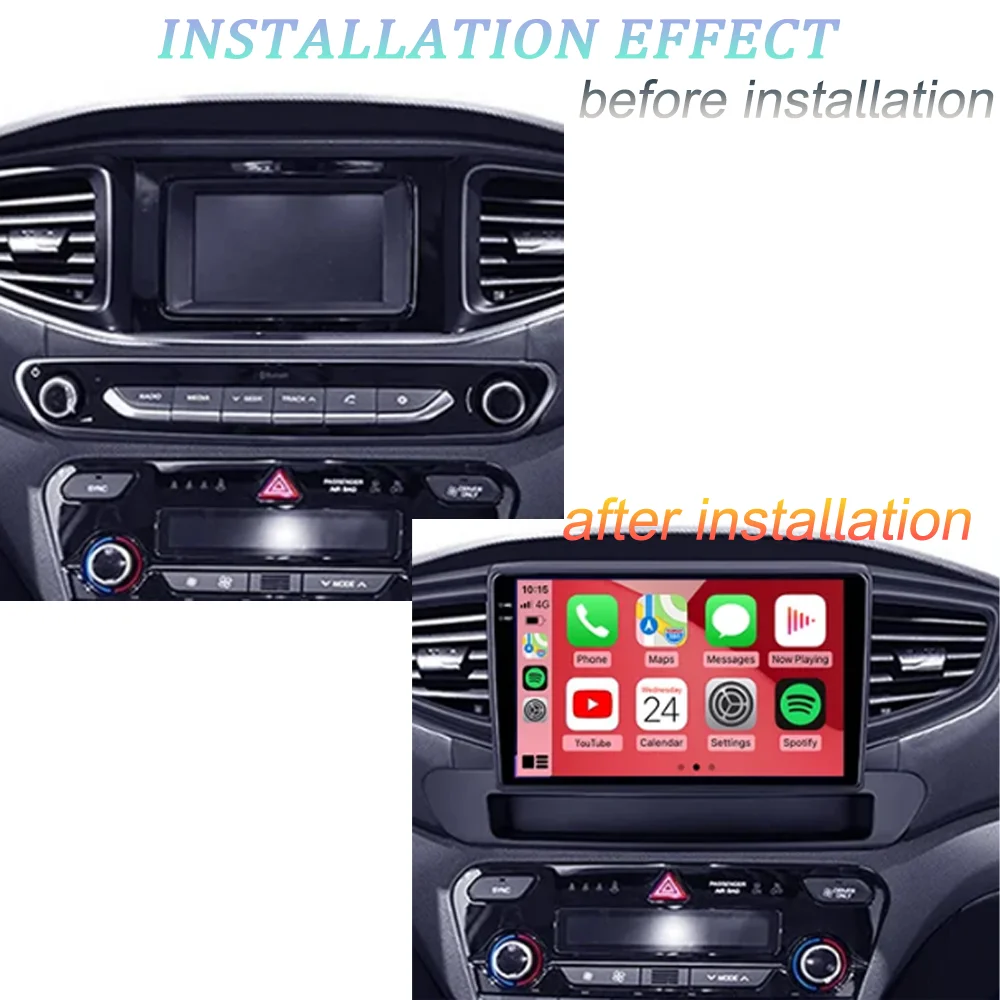 For Hyundai Ioniq AE 2016 2017 2018-2023 Android 14  Car Radio Multimedia Video Player GPS Navigation Wireless Carplay Stereo 4G