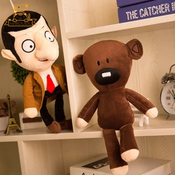 2PCSFun Mr Bean Teddy Bear Comedy Cartoon Stuffed Plush Toys Adorable Cute Brown Animals Dolls Soft For Children Gifts