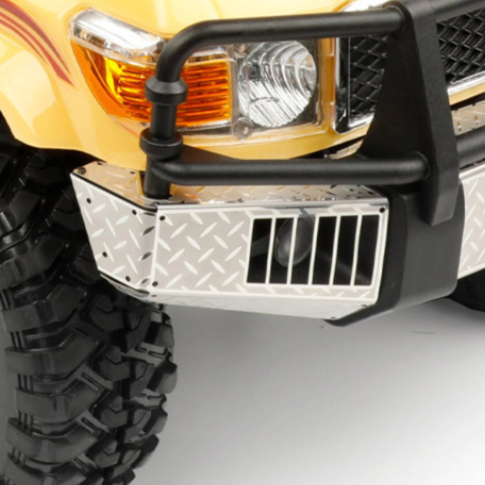 Bumper Protection Plates Mirrored Bumper Plates with Fasteners Strong Thick for RC Crawler Builders