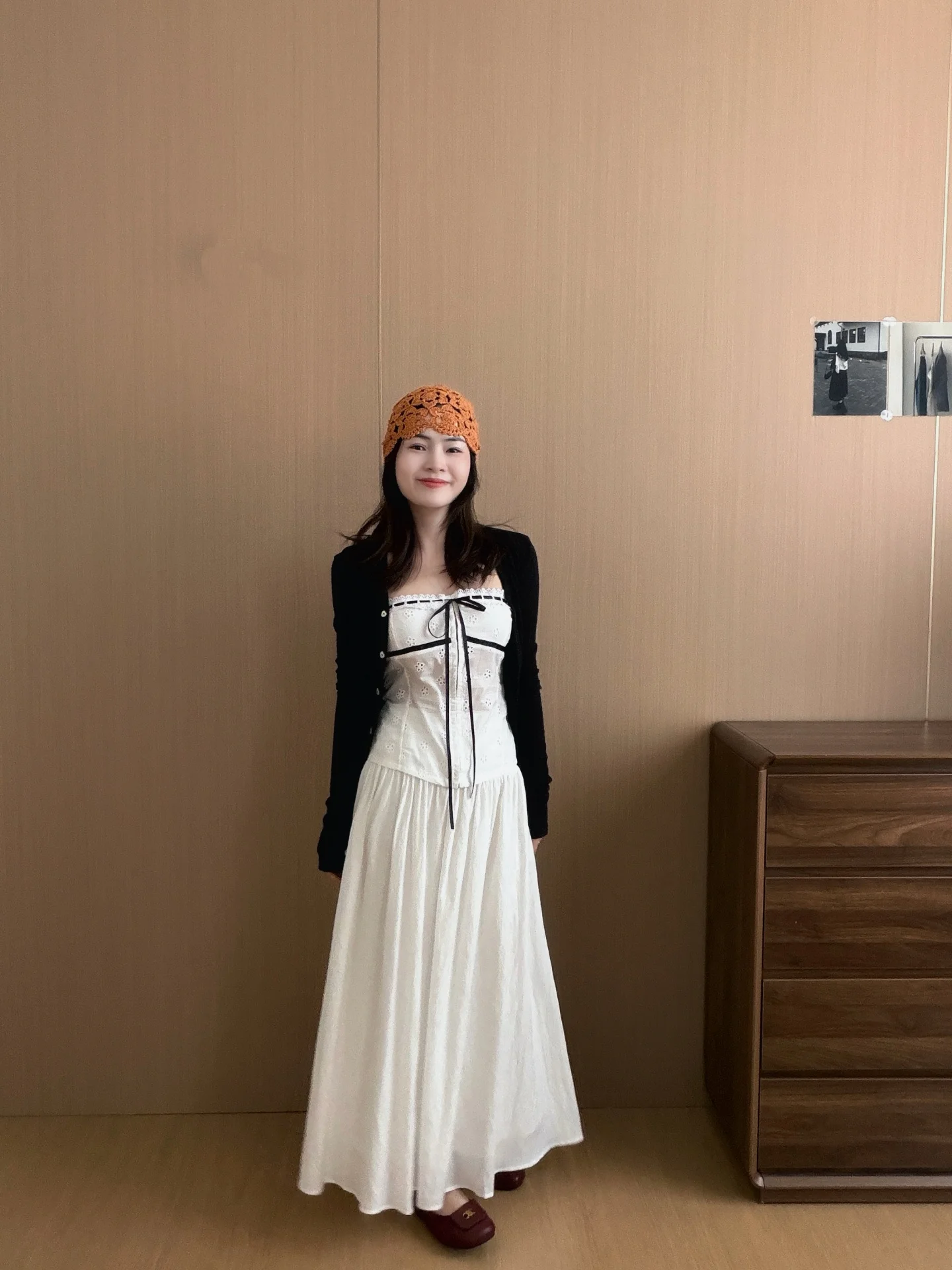 

Summer Thin Cardigan Set with Wrap Chest Half Skirt Elegant Dress Three Piece Set Women's Fashion Ensemble Chinese Brand