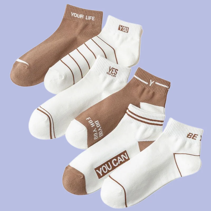 Chaussettes coréennes à tube court pour hommes, chaussettes de sport respirantes, absorbant la sueur, bateau tout assressenti, chaussettes de basket-ball, 6/12 paires