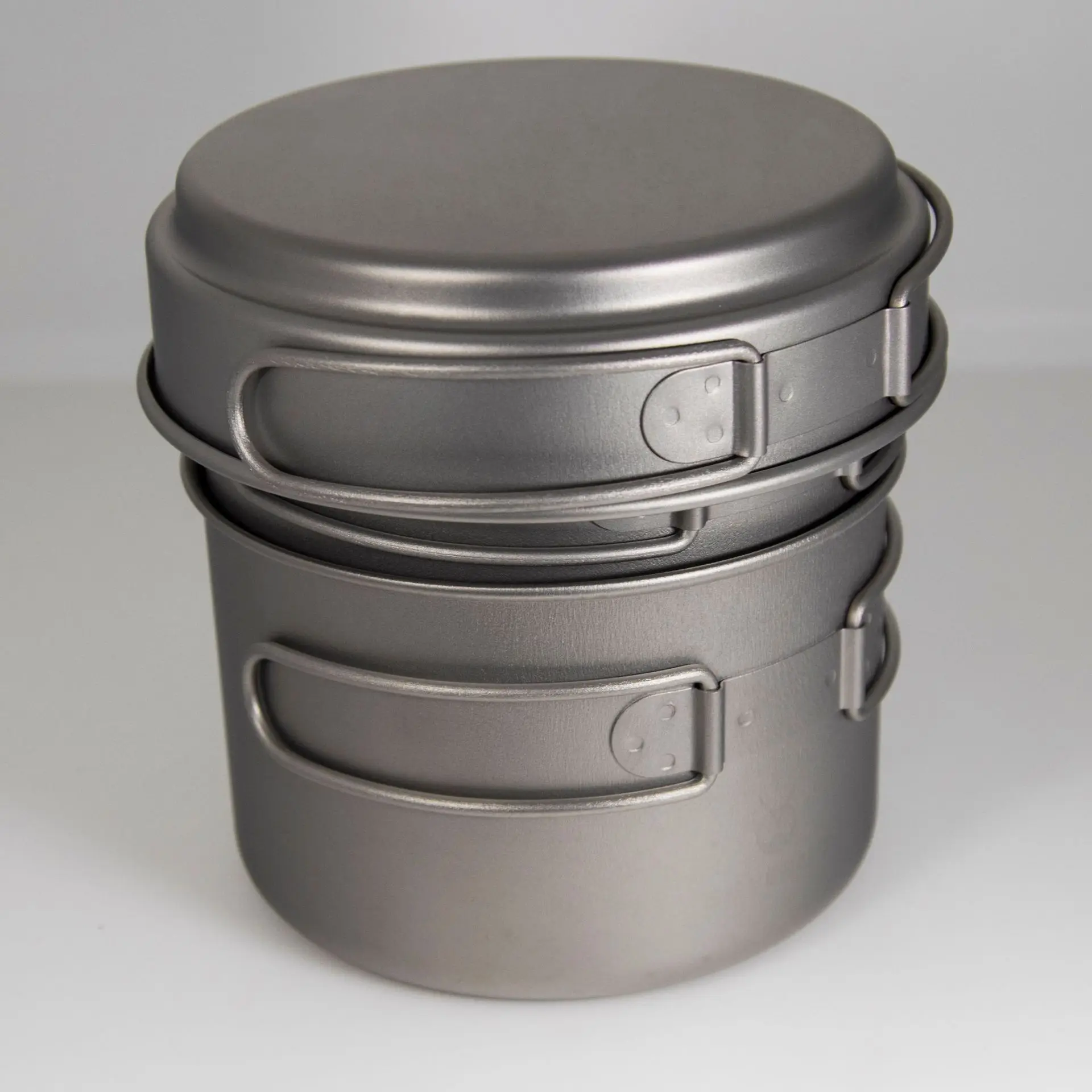 Suitable for the manufacture of pure titanium pot and outdoor cookware 1 liter 750ml combination