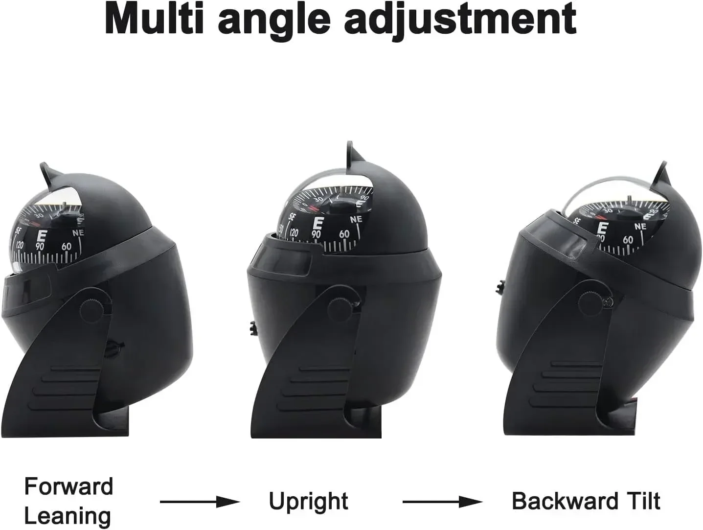 MuqiNush 1 قطعة قارب سيارة البوصلة البحرية الإلكترونية البحر مضيئة داش فلوش جبل لوحة القيادة ضوء التمحور في الهواء الطلق مغامرة #6