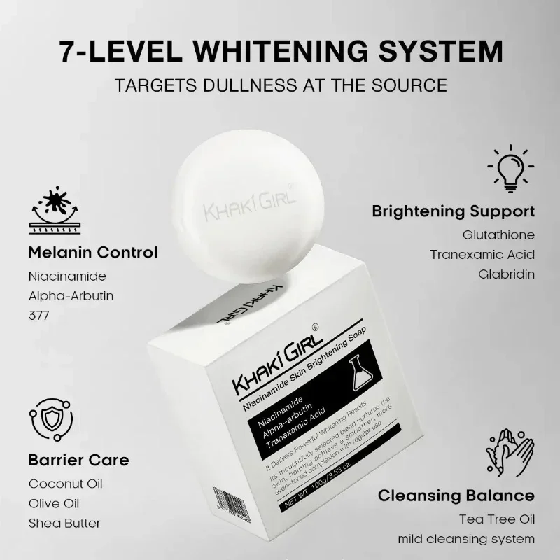 Niacinamide Facial Cleansing Shower Soap 100g Gentle Cleansing Oil Control And Moisturizing Improve Dull Skin For Face Body