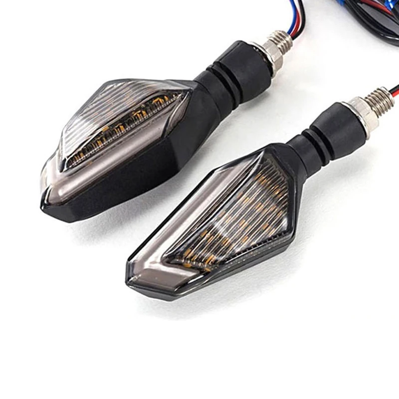 12V Motorcycle LED Turn Signals Light Universal M10 ABS Flashing Indicator Lamp For Suzuki Vstrom 250 650 Benelli BN 150S 180S