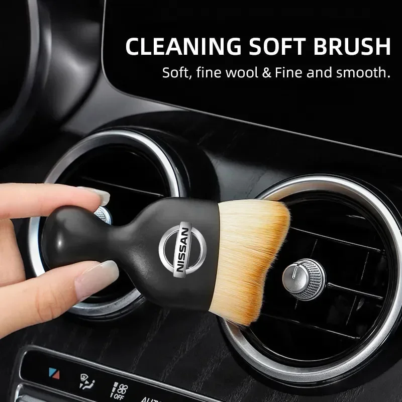 

Super Soft Hair Car Cleaning Brush Interior Dust Remove Tools For Nissan Nismo X-trail Almera Qashqai Tiida Teana Accessories