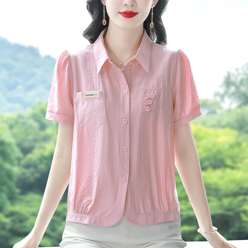 

Fashionable Youthful Sleeve Shirt Women's New Stylish Short Top Beautiful Cardigan Belly Covering