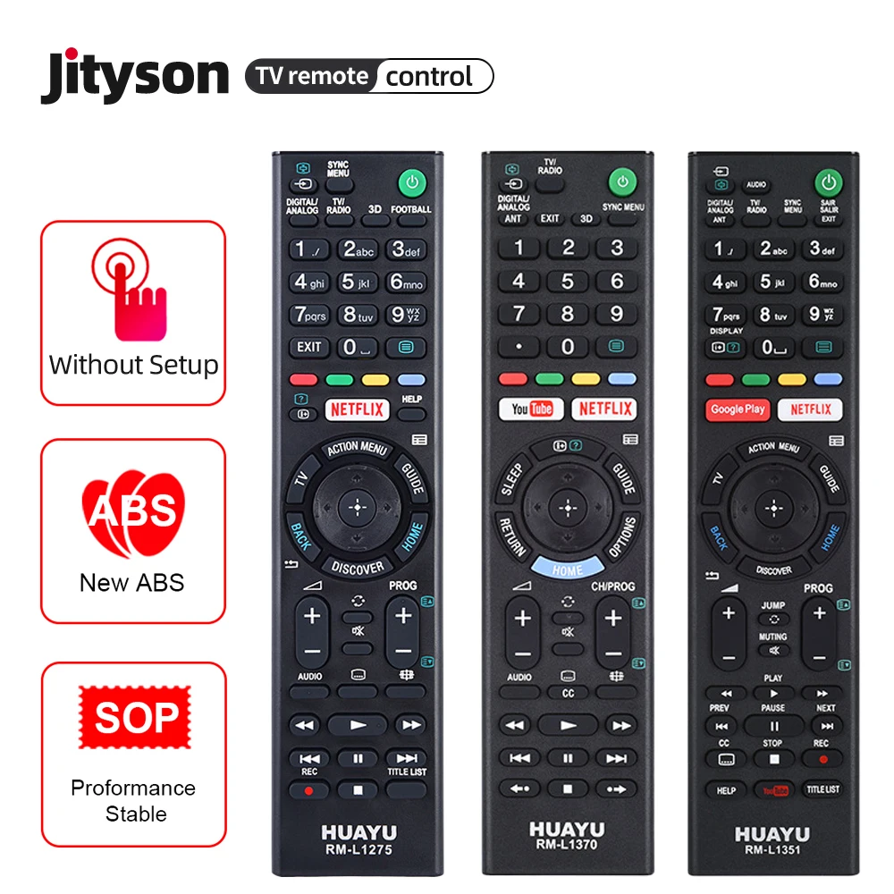 Universal Smart Remote Control for All Sony TV RMT-TX100D RMT-TX101J RMT-TX102U RMT-TX102D RMT-TX101D AK59-00166A KD-65X8507C