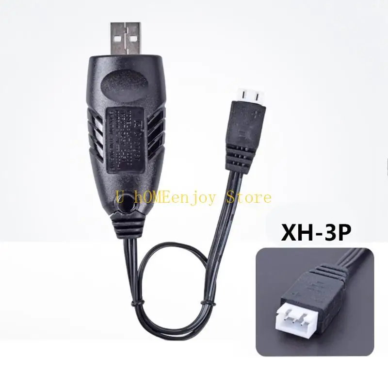 B0KF Advanced 7.4V Cable XH-3P Lithium Battery Charging Cord with Safe Protections for Remote-Controlled Aircraft