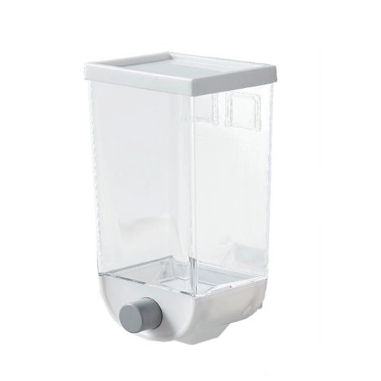 Wall Mounted Bulk Cereals Storage Container with Oatmeal Dispenser Transparent Design for Easy Food Refill and Storage