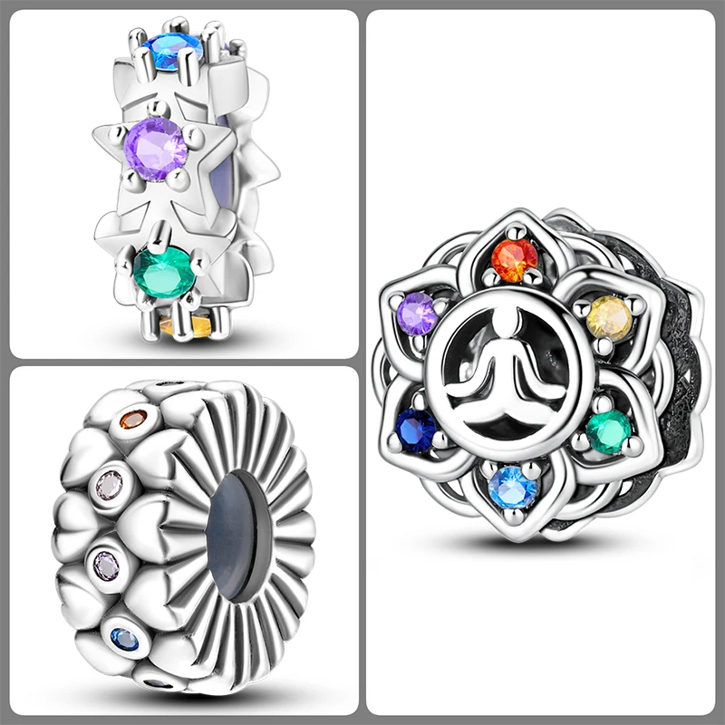 3 Stück 925 Sterling Silber Charm-Perlen-Set Mama Papa Schwester Katze Schmetterling Schleife Liebe Charms für DIY Armband Halskette Schmuckherstellung – Detail 15
