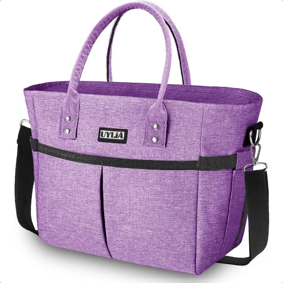 

Lunch Bags for WomenInsulated Lunch Tote Bag with Adjustable Shoulder Strap Lunch Box with Drinks Holder for Adults Men Work Pi