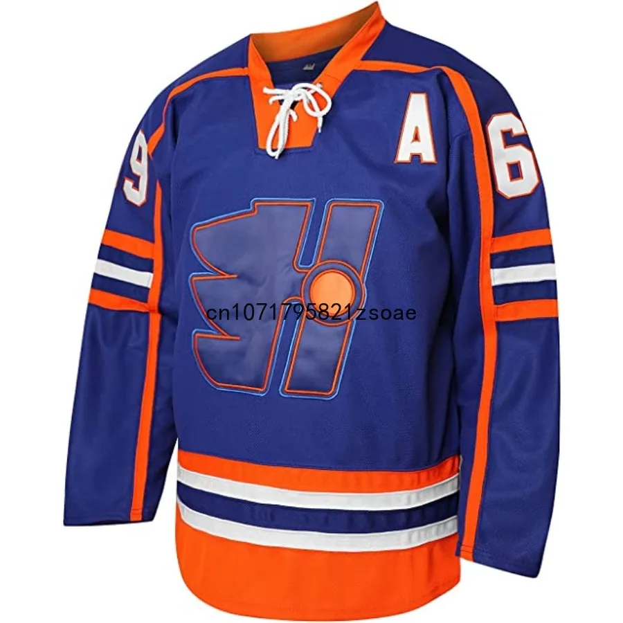 دوغ جالات جيرسي 69 The Thug جيرسي هاليفاكس هايلاندرز هوكي الجليد جيرسي فيلم الرياضة سترة جميع مخيط الأزرق لنا حجم S-3XL #3