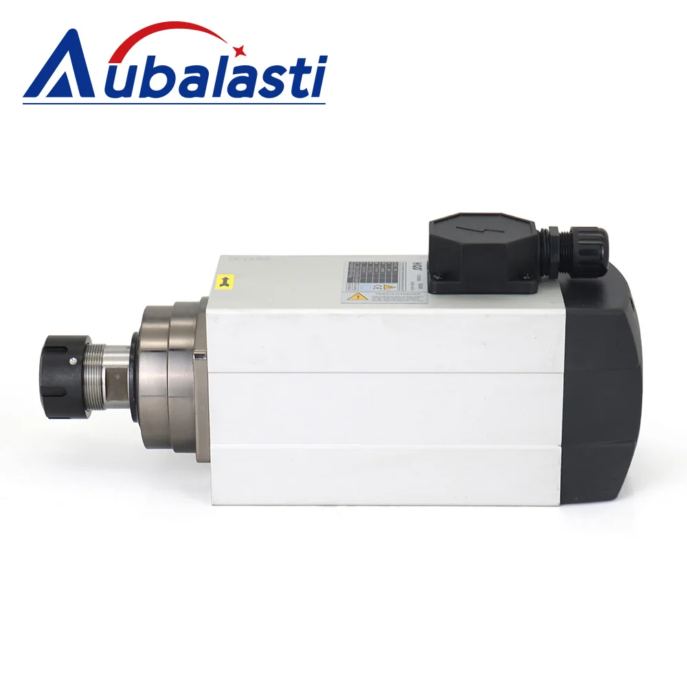 Aubalasti HQD 7.5KW 9KW CNC Air Cooled Spindle Motor 380V 220V ER32 300Hz GDF60-18Z For CNC Milling Lathe Router Machine Tools