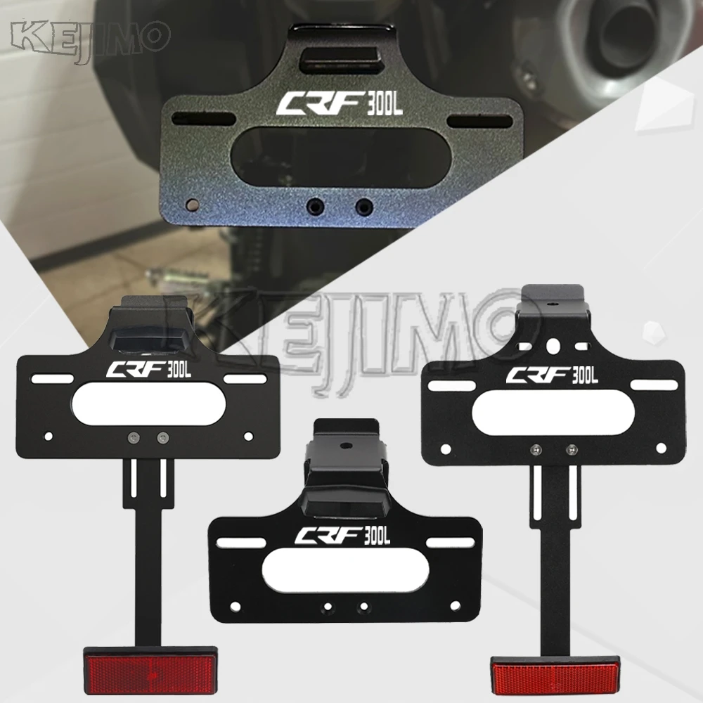 

FOR HONDA CRF300L ABS / RALLY 2021-2022-2023 Motorcycle License Plate Holder Rear Short Tail Stock Tailstock Bracket LED Light