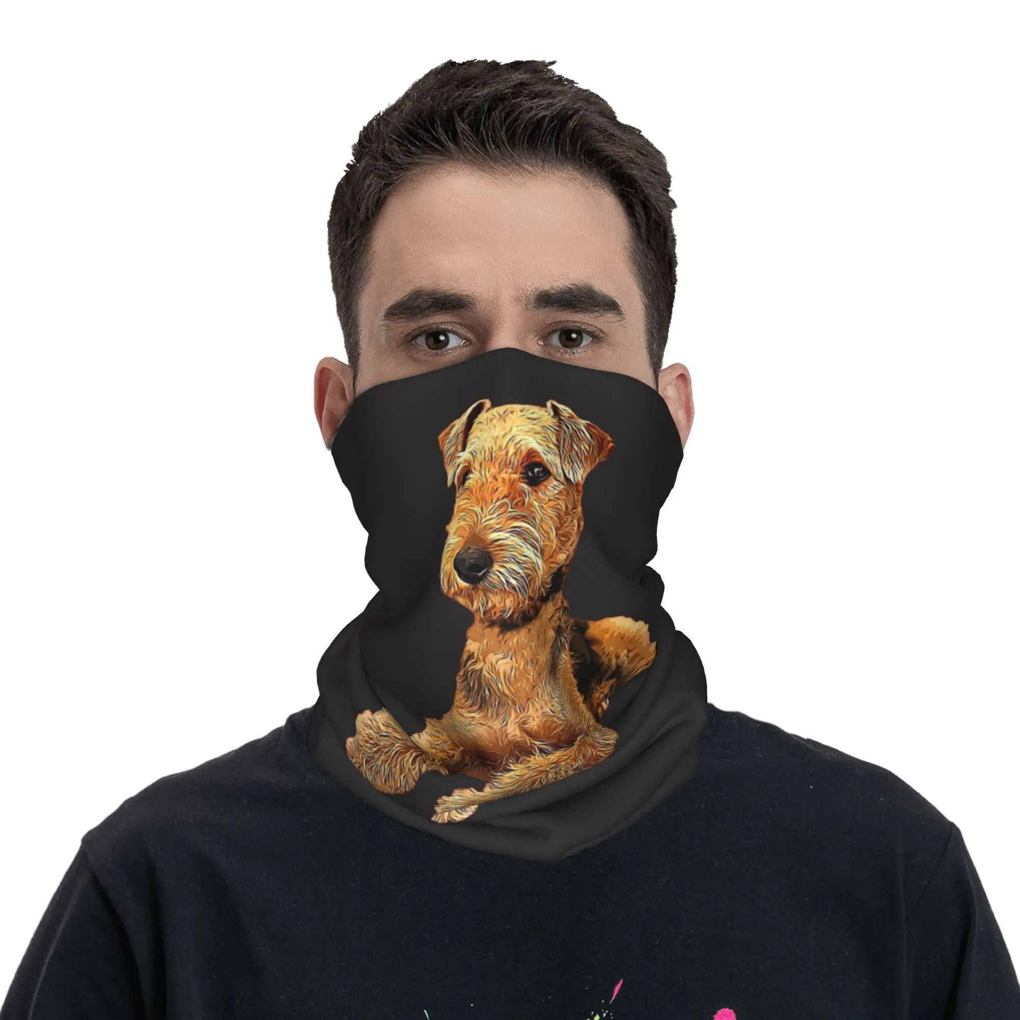 

Эрдельтерьер красивая собака бандана шеи гетры маска с принтом шарф многофункциональный головной убор пеший туризм рыбалка