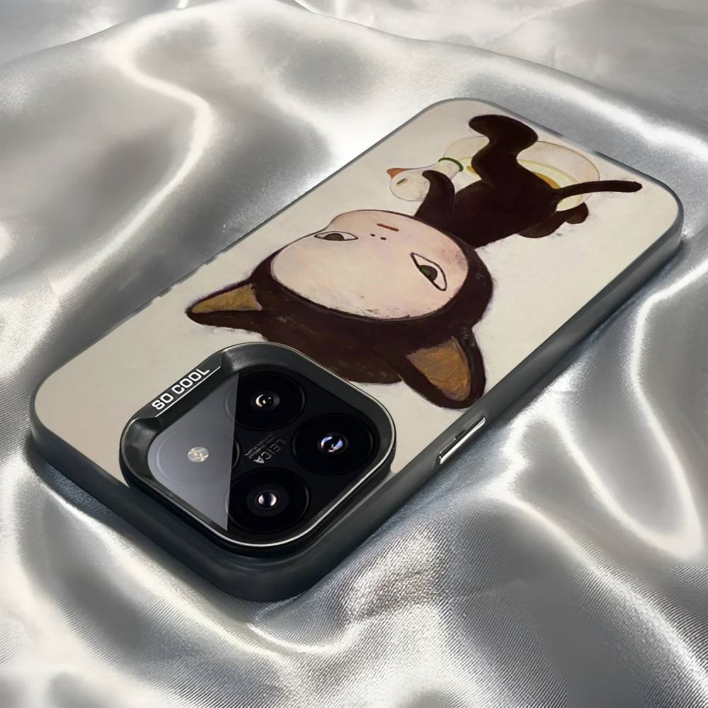 Epc Art Y-Yoshitomo Nara Phone Case IMD Phone Case For IPhone 16 15 14 13 12 11 Pro Max Plus Color Silver Cover