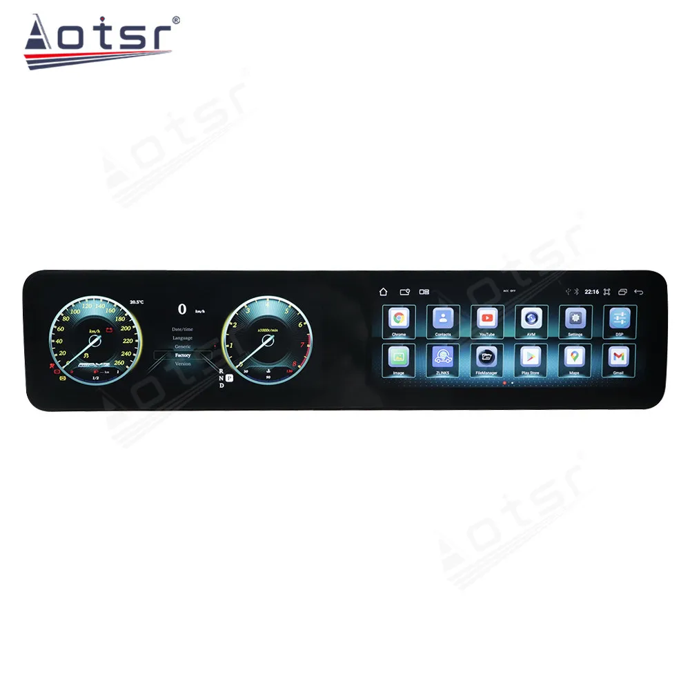 

128G Digital Cluster Dashboard Upgrade For Mercedes-Benz S Class W221 W222 2006-2013 Car Cockpit Digital Instrument Panel Linux