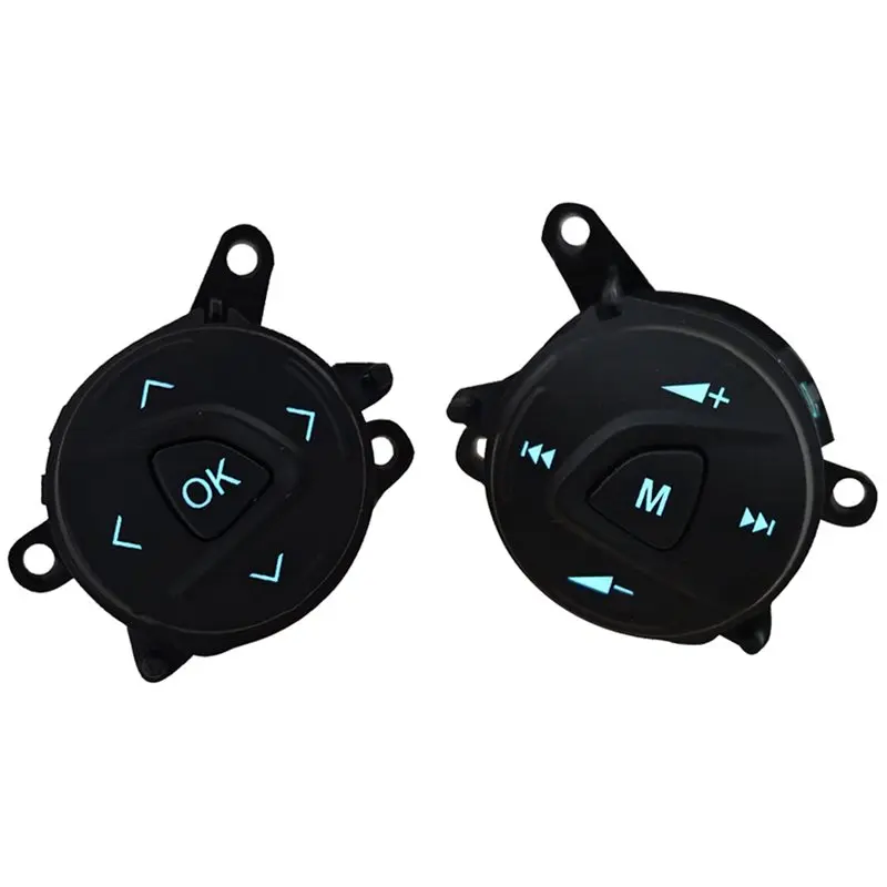 OK-M Switch 1 Pair Steering Wheel Control Button With Harness For Ford Focus 3 Kuga 12- 15 DM5T-14K147-AA DM5T14K147CA