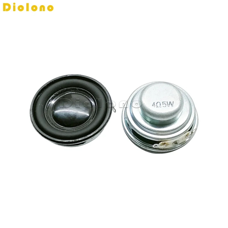 4Ohms 5W 40mm Round spesker 16 Core Dual Neodymium inner Magnetic Speaker 1.5 inch PU Edge Loudspeaker DIY Audio Accessories