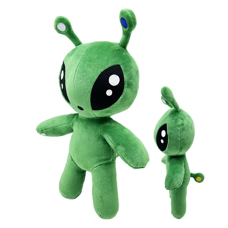 green alien plush doll Lovely stuffed Toy 34cm Cartoon alien Figure Realistic extraterrestrial Dolls for Kids Adults toys