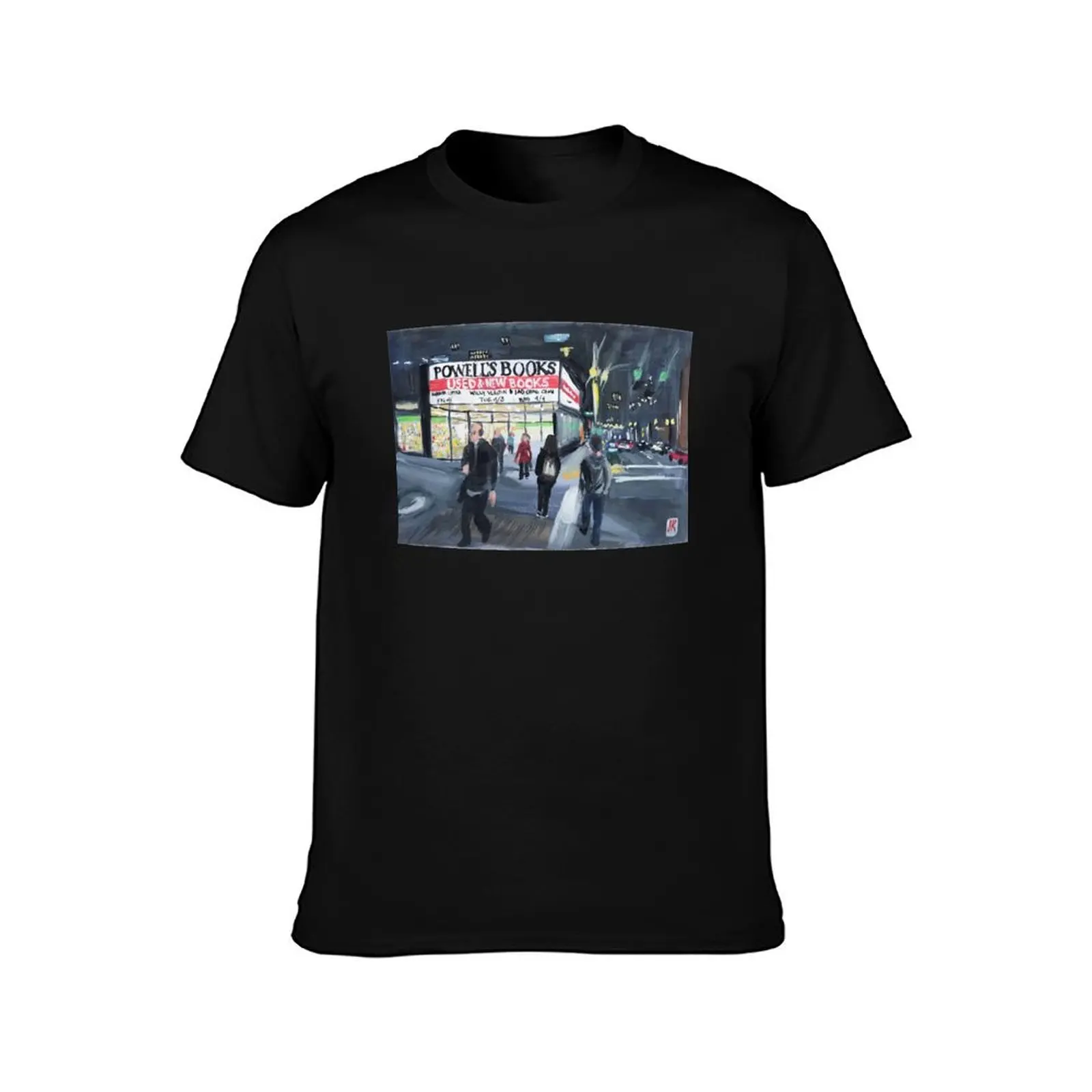 Powell’s City of Books - Portland, OR T-Shirt Comfortable Workout Short Sleeve Shirt T-Shirt