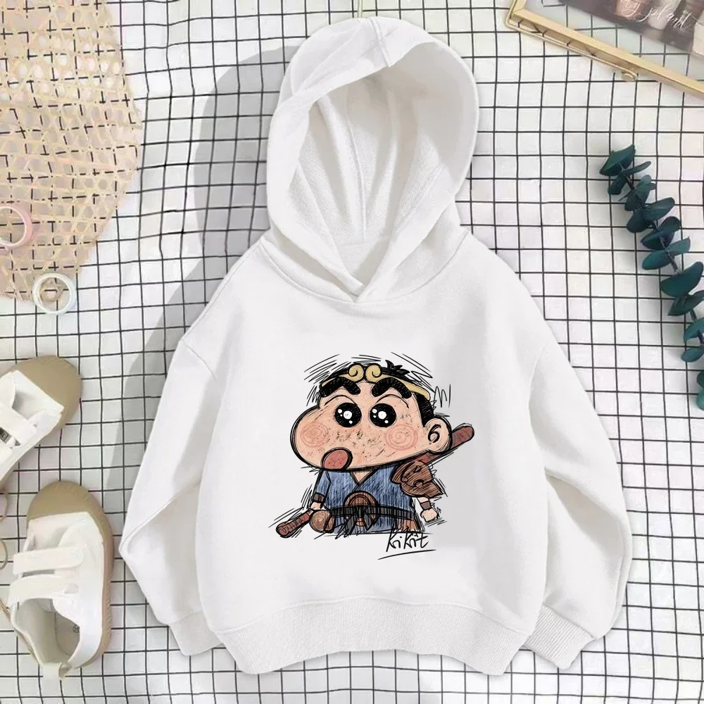Y2K Kawaii Cartoon Shin-chan Hoodie Kinderen Comfortabel Nieuwjaarscadeau
