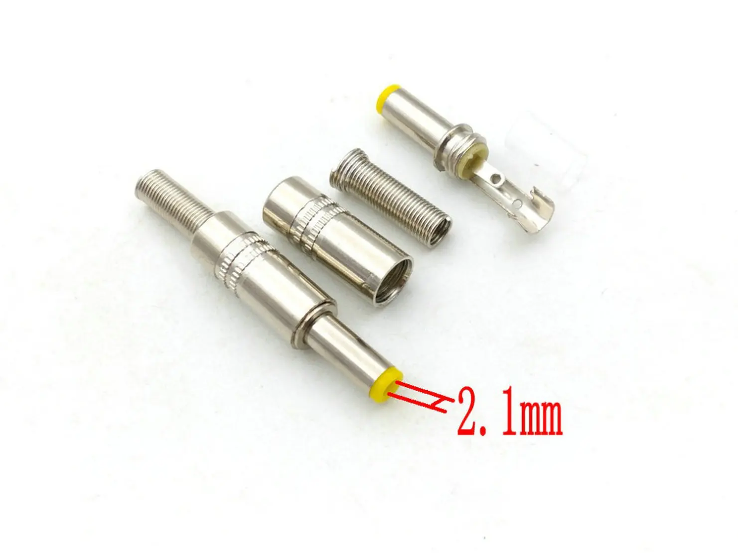 5pcs DC 5.5x2.1mm/5.5x2.5mm Power Cable Male Plug Socket for Camera / LED connector