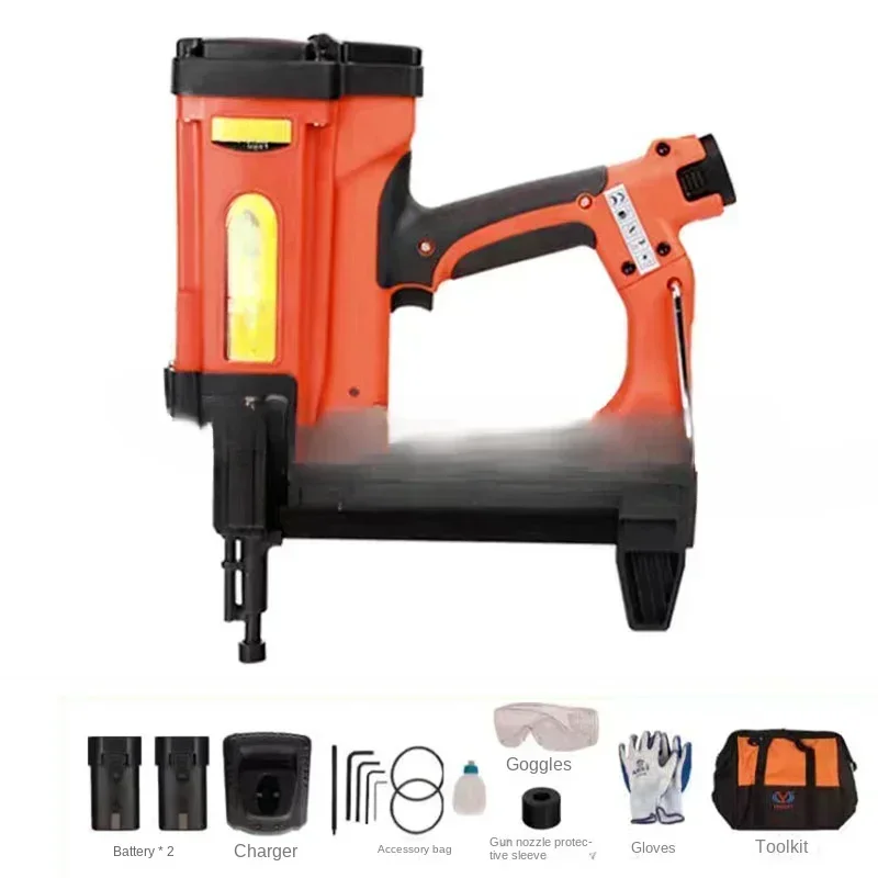 

HOT 40A Adjustable Cordless Fast Gas Nailer Air Nailer for Woodworking Concrete Door and Window Trough Decorative Fixed Nailer