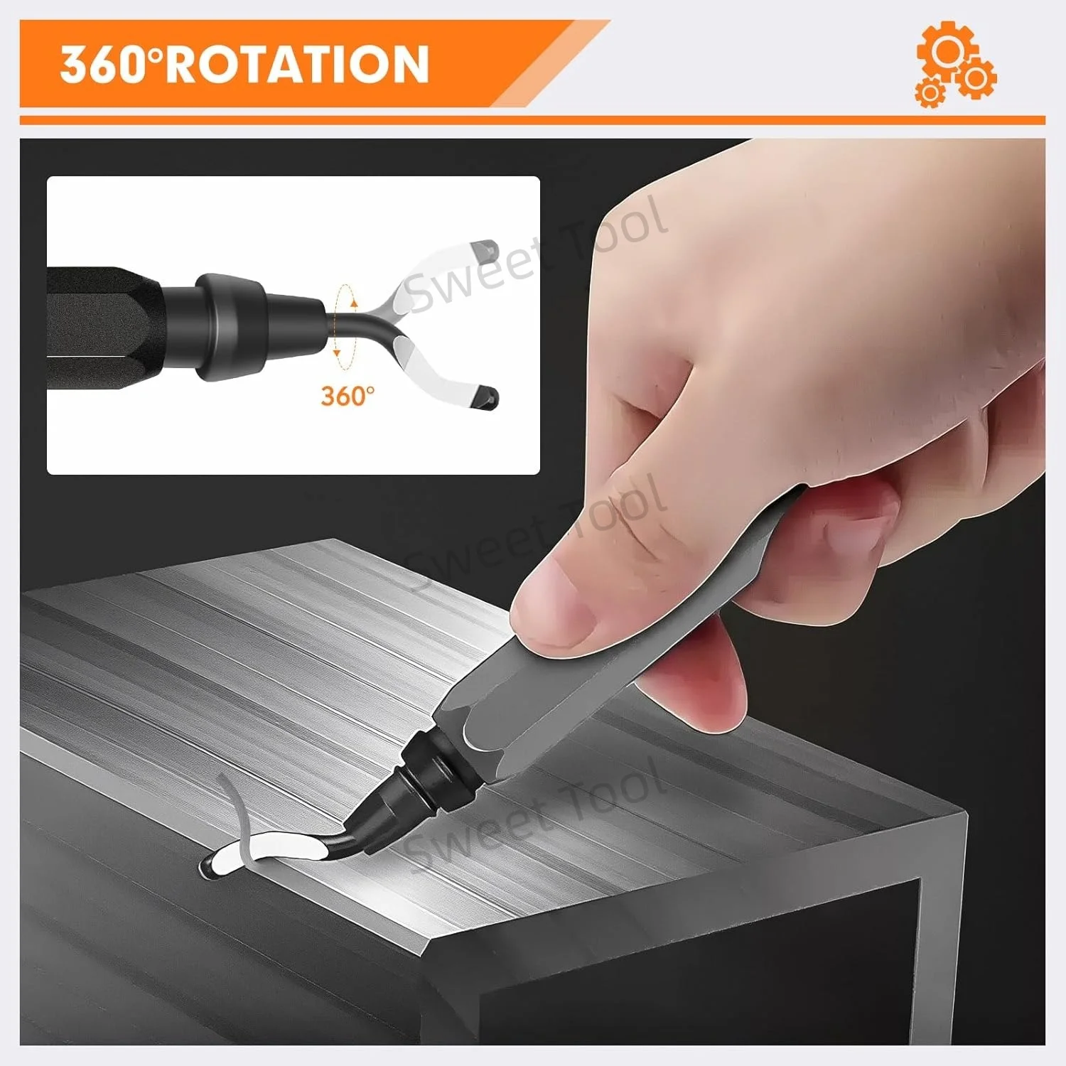 أداة إزالة الأزيز مقبض معدني مع شفرات دوارة 1/10/11 أداة مخرطة لإزالة الأزيز للطباعة البلاستيكية المعدنية والنحاس والبلاستيكية ثلاثية الأبعاد #3