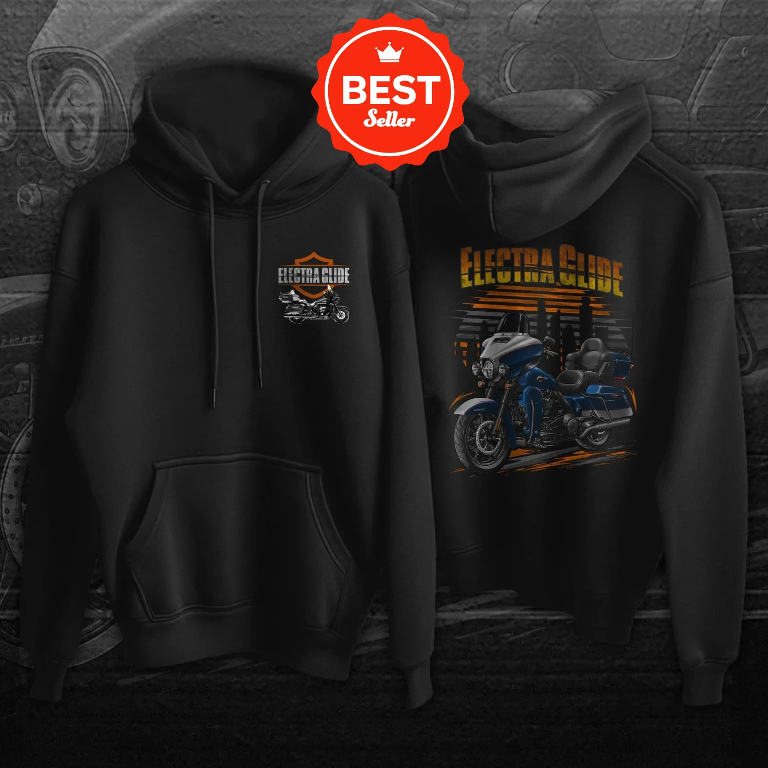 

2023-2024 Models FLHTK Electra Glide Ultra Limited Motorcycle Rider Pullover Hoodie Comfortable Cotton Casual Mens Sweatshirts