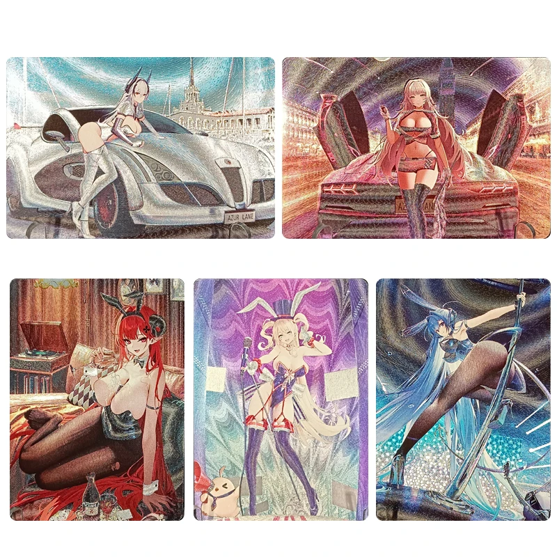 Diy Homemade Anime Azure Lane Hms Formidable FFNF Surcouf Cartoon Characters Bronzing Collection Flash Card Christmas Gift