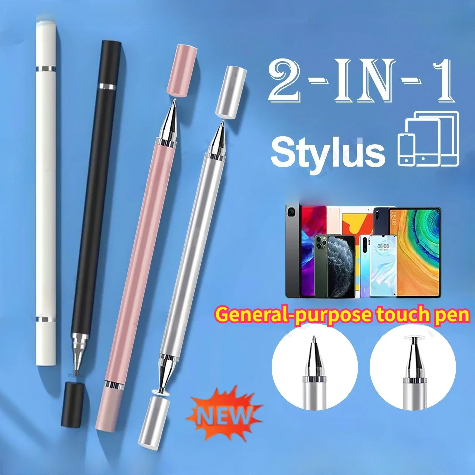 High Sensitivity Universal Capacitive Pencil, Touch Screen Stylus Pen for IPhone IPad Android Tablet Phone Accessories