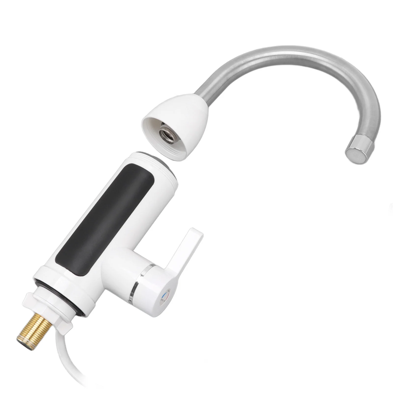 3000 واط التدفئة الفورية صنبور سخان المياه صنبور IPX4 ABS Tankless الفولاذ المقاوم للصدأ المطبخ التدفئة الحنفية للمنزل #4