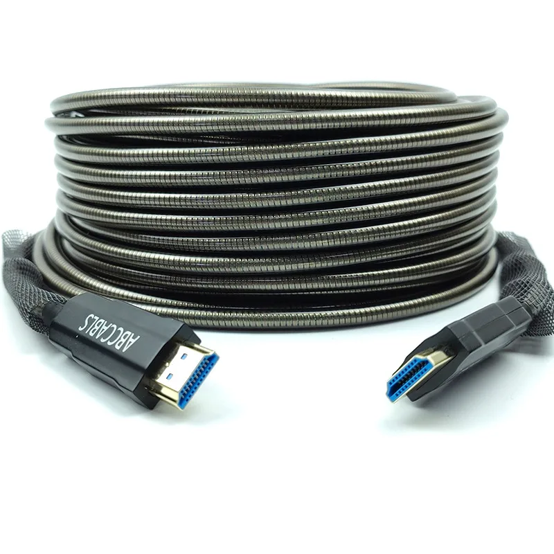 Best SellersHigh Quality Durable 2.1 Version For HDMI Cable 8K 60HZ Armoured Optical Fiber With PVC For Computer Projector TV Au
