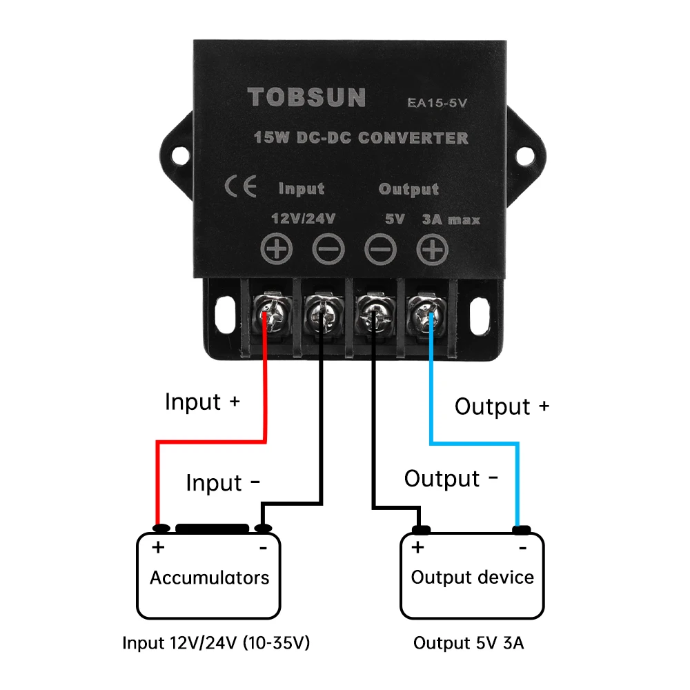 

DC DC Transformer DC Power Converter step down converter Voltage Regulator Buck Module 12V/24V to 5V3A/5A/10A/15A 15W25W50W75W