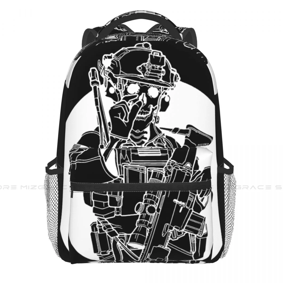 

Skull Warrior Backpacks Forward Observations Group Casual Print Student School Bag Women Man's Travel Bags Laptop Daypack