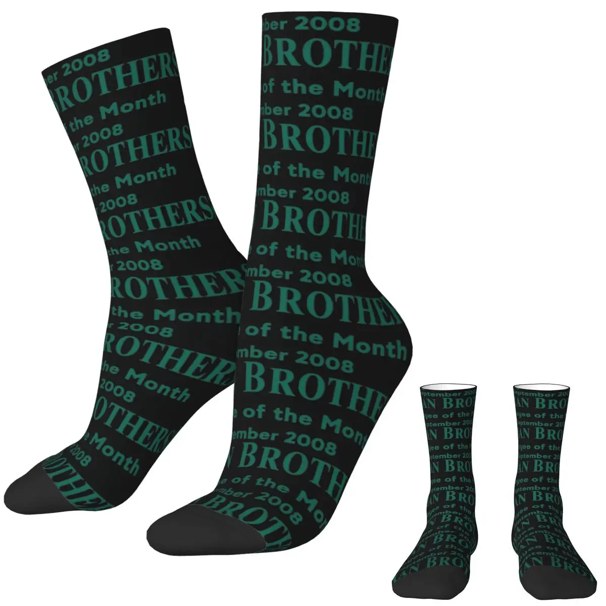 Lehman Brothers Risk Management Dept Stockings Couple Socks Medium Soft Retro Socks Autumn Skateboard Non Slip Pattern Socks