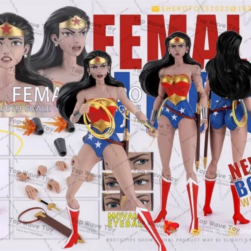 

NEW STOCK HERO TOYS SH007 1/6 Scale Women Soldiers Eye Movable Female Hero Full Set 12-inches Action Figure Doll Gifts