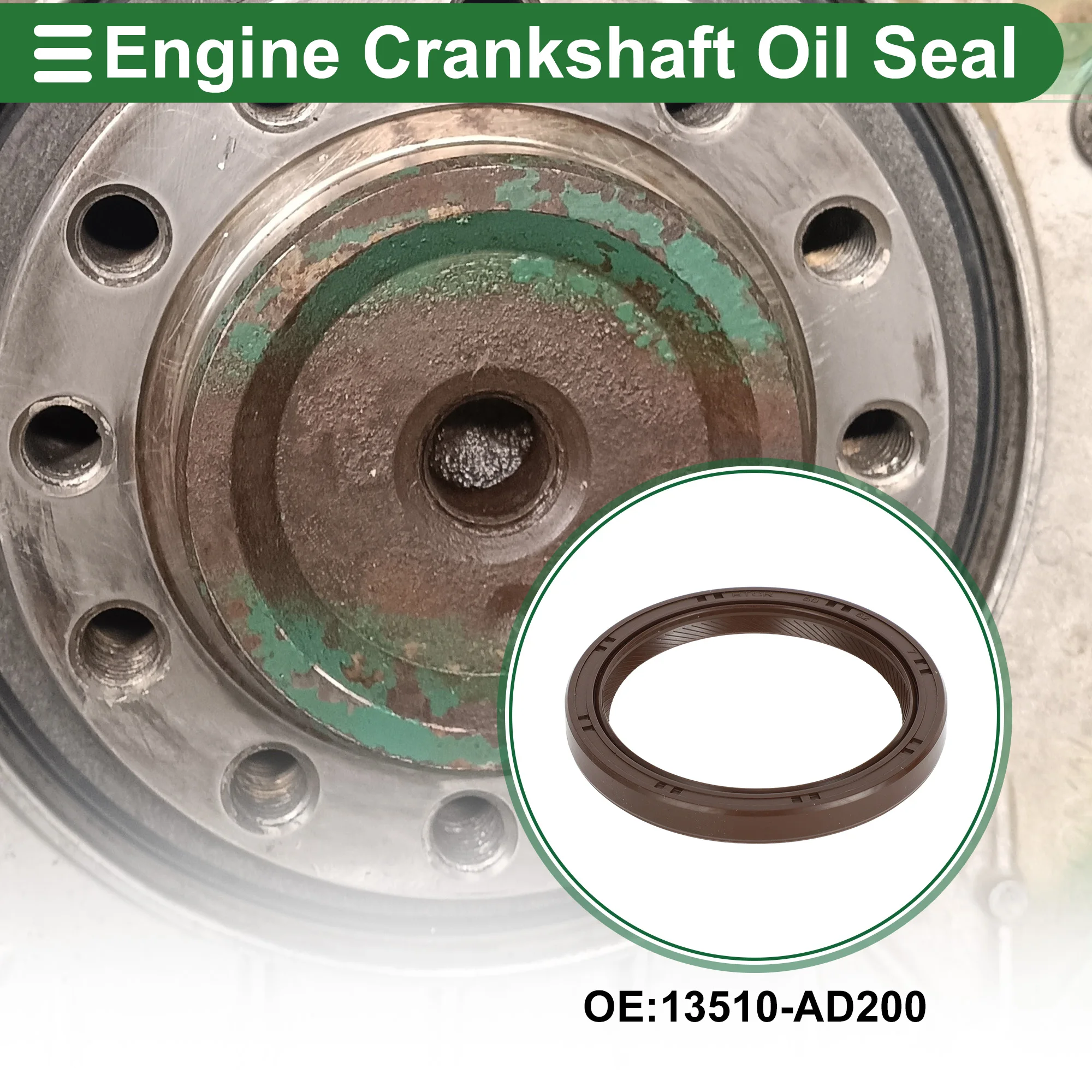 

UXCELL 1 Pc Front Crankshaft Oil Seal for NISSAN X-TRAIL No.13510-AD200 Main Seal