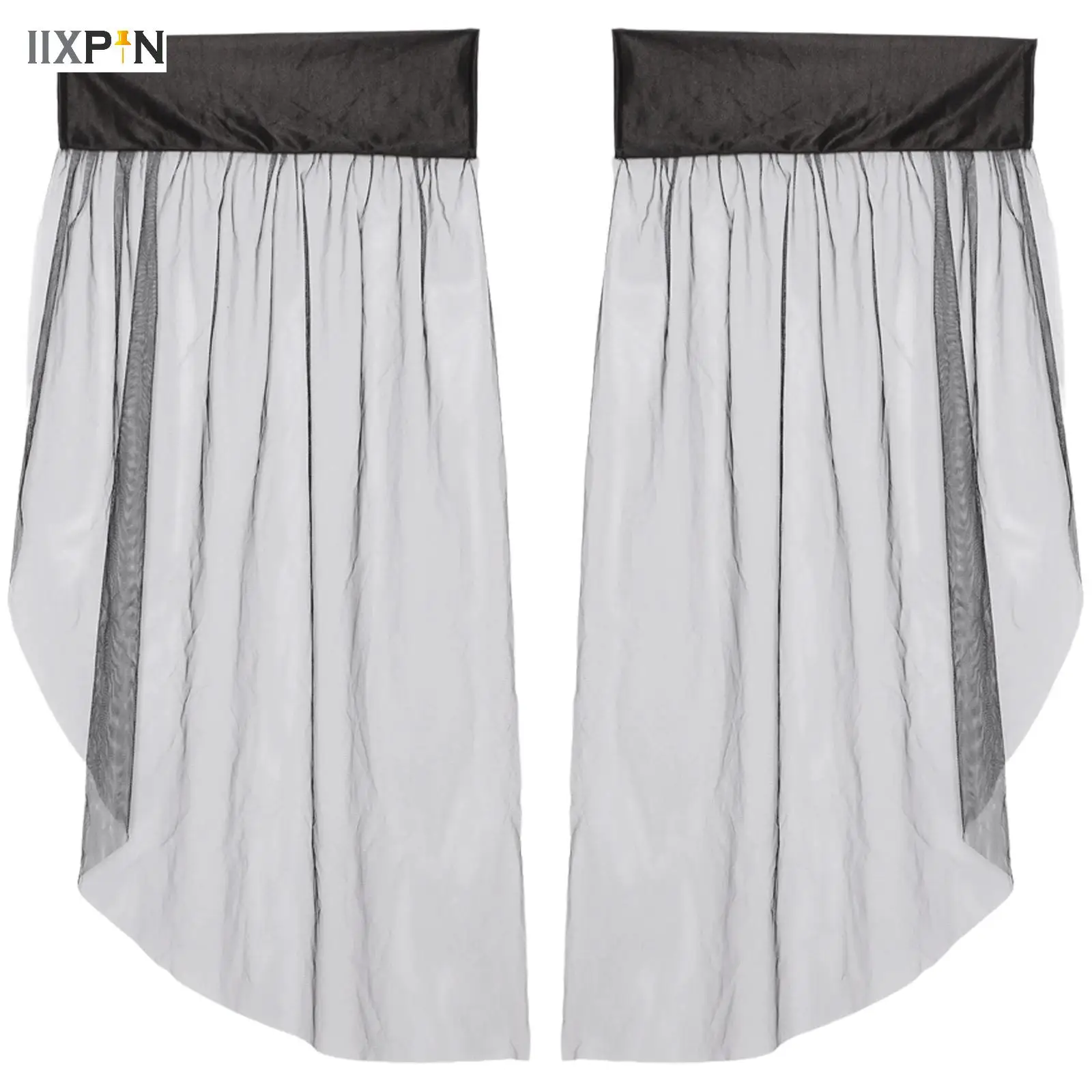 

1Pair Women Fashionable Witch Mesh Fingerless Gloves Arm Sleeves Costume Accessory Prop for Photography Masquerade Performance