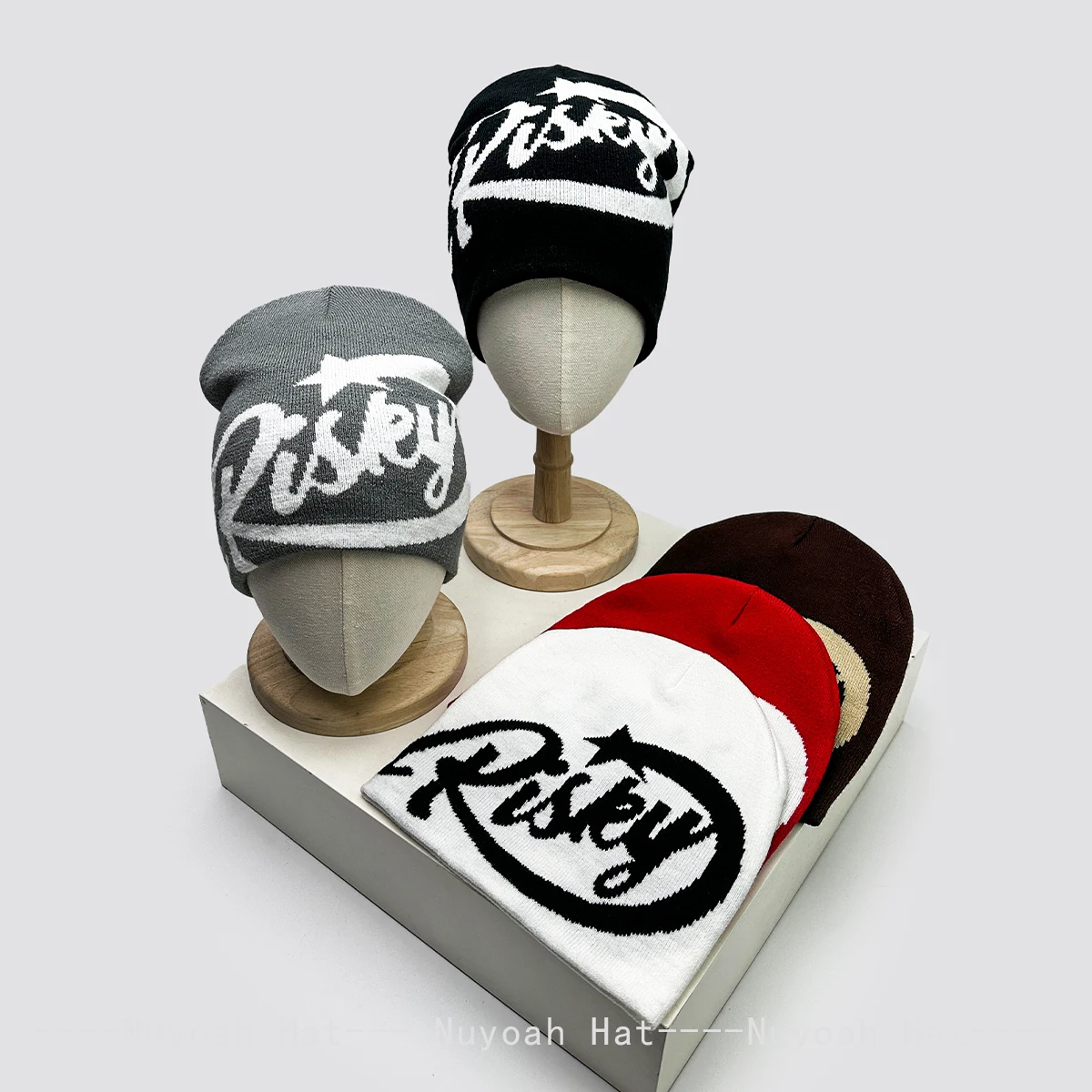 New Men Women American Trend Jacquard Risky Letters Knitted Hats Warm Hip-hop Fashion Personal Beanies Versatile Street Ins Rap