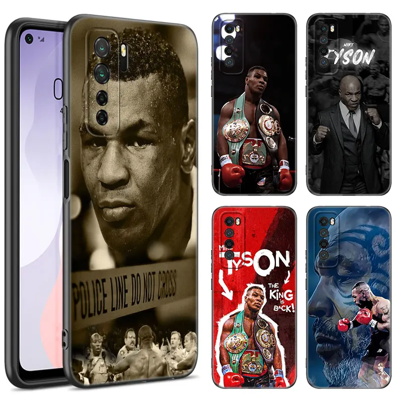 Mike Tyson Boxer Man Black Silicone Phone Case For Huawei Nova 11 12 Ultra 9 10 SE Pro 11E 11i 12i Y70 + Y60 Y61 Y71 Y72 Y90 Y91