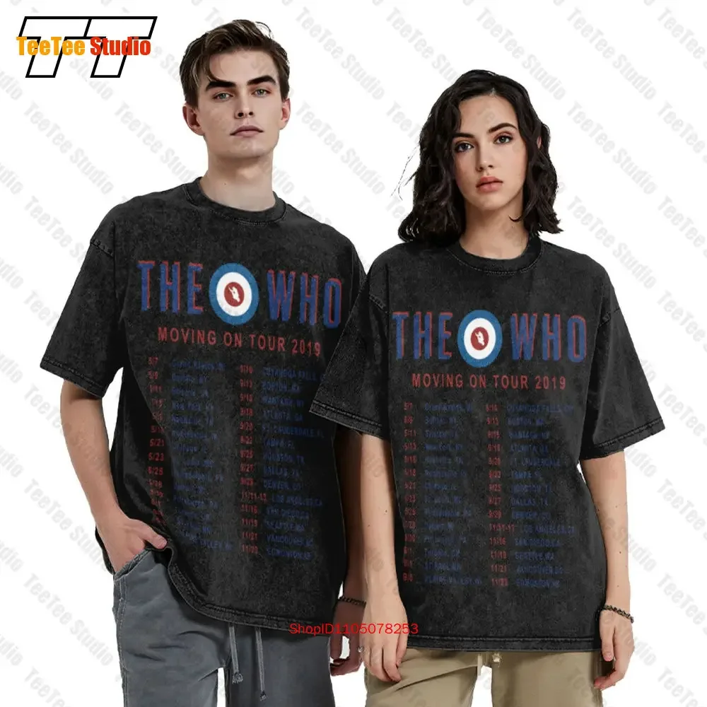 The Who Band Moving On Tour 2019 Vintage Oversized T-Shirt 273K